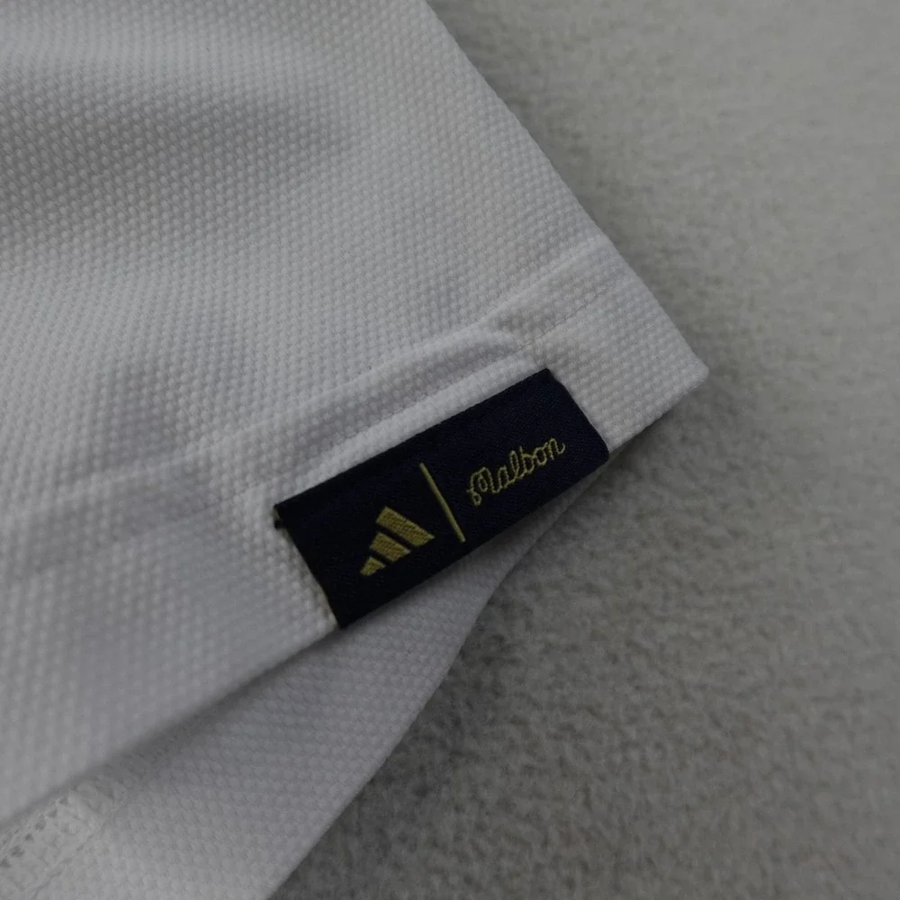adidas x Malbon Golf Polo Mens S White Buckets Crosby Collection IN7569